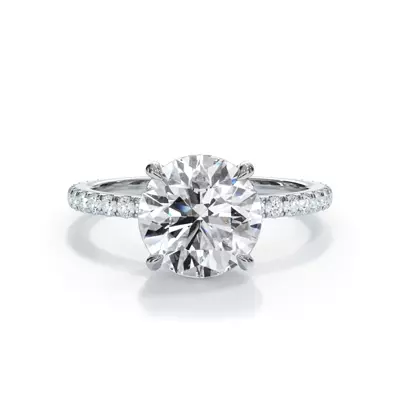 Bellora Pavé Hidden Halo Engagement Ring