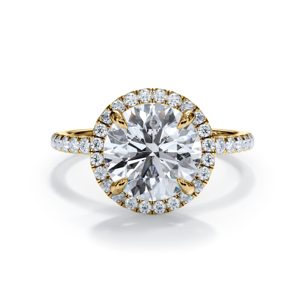 Bellora Pavé Halo Engagement Ring