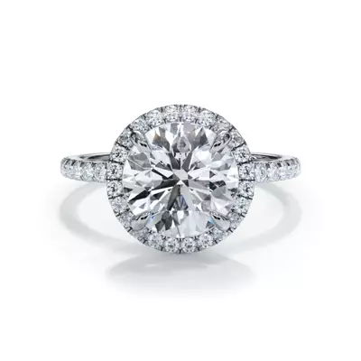 Bellora Pavé Halo Engagement Ring