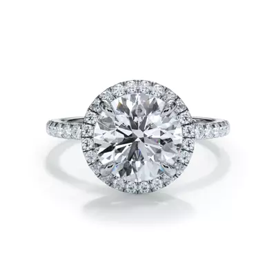 Bellora Pavé Halo Engagement Ring