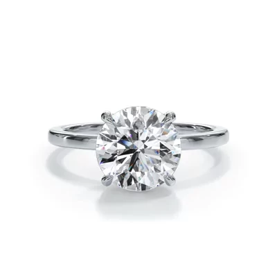 Bellora Hidden Halo Lab Engagement Ring