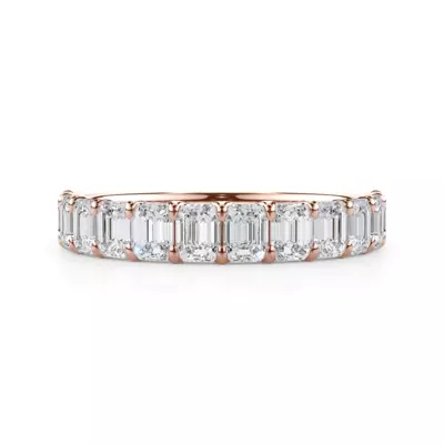 Emerald-Cut Lab Diamond Scalloped Band (1.50 ct. tw.)