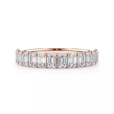 Emerald-Cut Lab Diamond Scalloped Band (1.40 ct. tw.)
