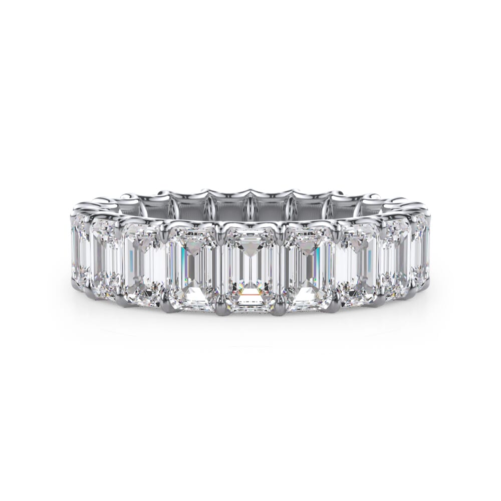 U-Prong Emerald-Cut Lab Diamond Eternity Band (4.00ct. tw.)