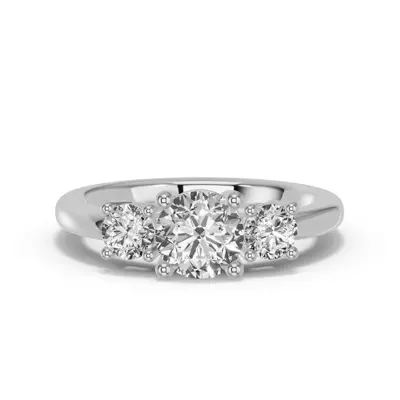 Classic Three-Stone Lab Engagement Ring (½ ct. tw.)