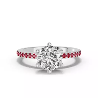 Chroma Ruby Engagement Ring