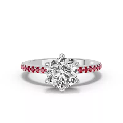 Chroma Ruby Engagement Ring