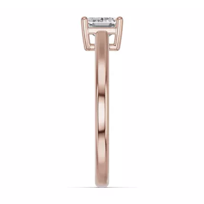 Emerald-Cut Lab Diamond East-West Ring