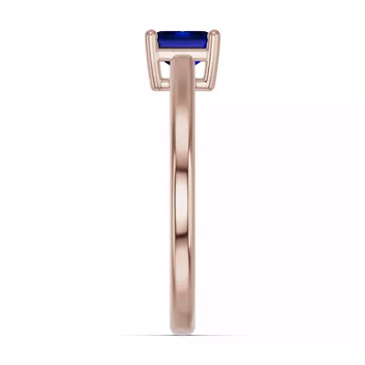 Emerald-Cut Sapphire East-West Ring