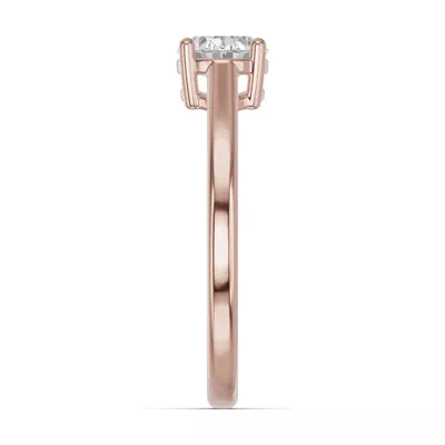 Oval Lab Diamond East-West Ring