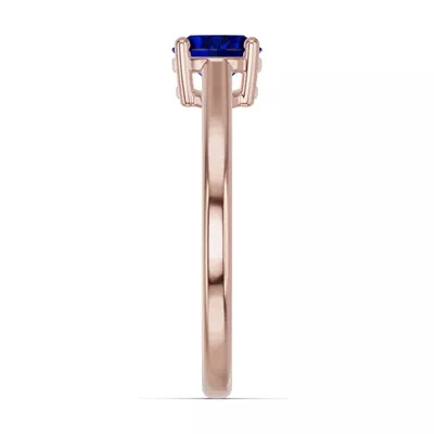 Oval Sapphire East-West Ring