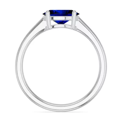 Oval Sapphire East-West Ring