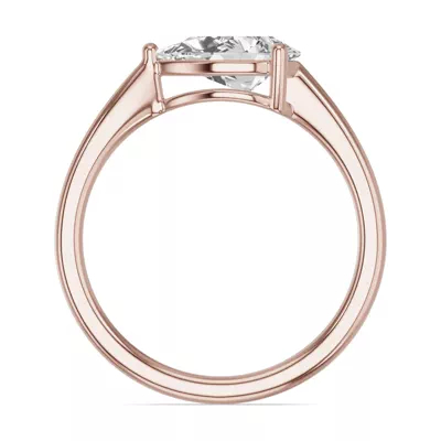 Pear-Shaped Lab Diamond East-West Ring