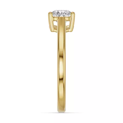 Pear-Shaped Lab Diamond East-West Ring