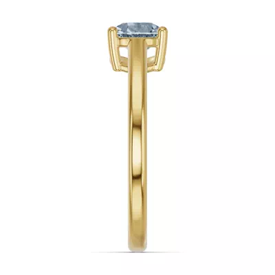Pear-Shaped Aquamarine East-West Ring