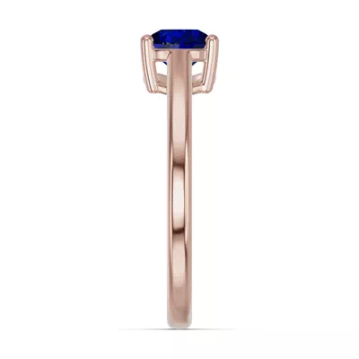 Pear-Shaped Sapphire East-West Ring