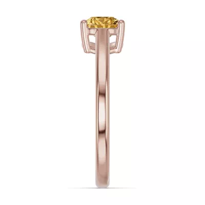 Pear-Shaped Citrine East-West Ring