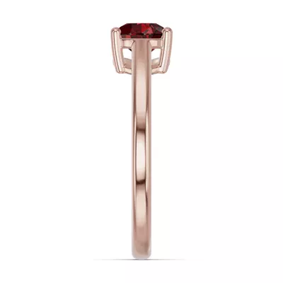Pear-Shaped Garnet East-West Ring