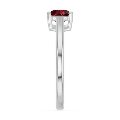 Pear-Shaped Garnet East-West Ring