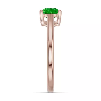 Pear-Shaped Tsavorite East-West Ring