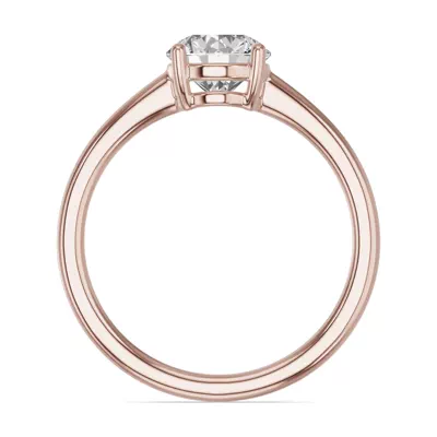 Round Lab Diamond East-West Ring