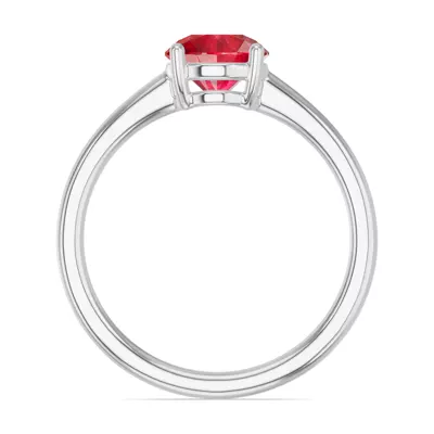 Round Ruby East-West Ring