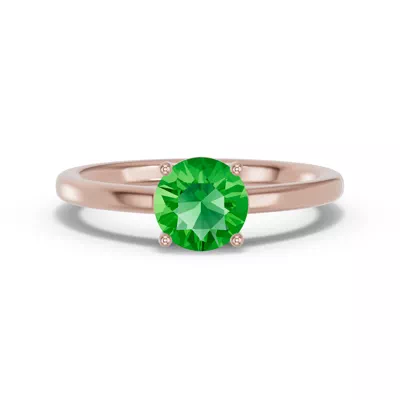 Round Tsavorite East-West Ring