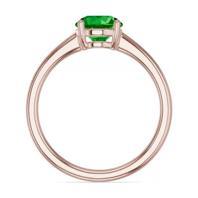 Round Tsavorite East-West Ring
