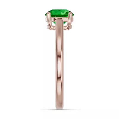 Round Tsavorite East-West Ring