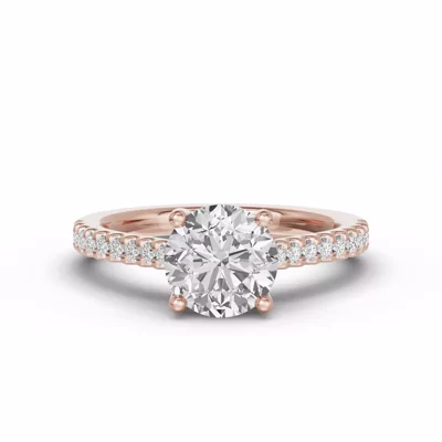 Trevi Cathedral Trellis Pavé Engagement Ring (1.8mm)