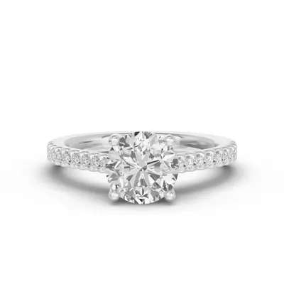 Trevi Cathedral Trellis Pavé Engagement Ring (1.8mm)