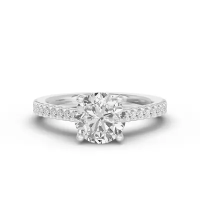 Trevi Cathedral Trellis Pavé Engagement Ring (1.8mm)