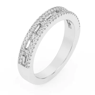 Rochelle Triple Row Diamond Band