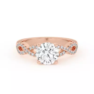 Infinity Diamond Engagement Ring