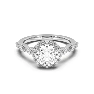 Everly Marquise Engagement Ring With Halo 
