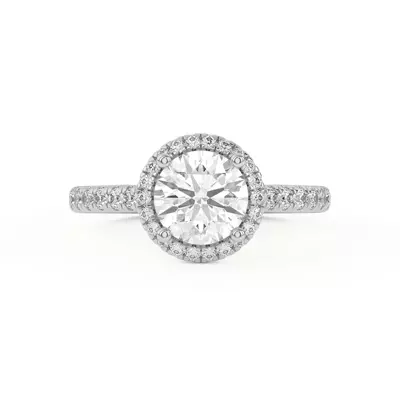Estelle Classic Pavé Cathedral Halo Engagement Ring