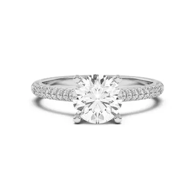 Ingrid Double Row Pavé Engagement Ring