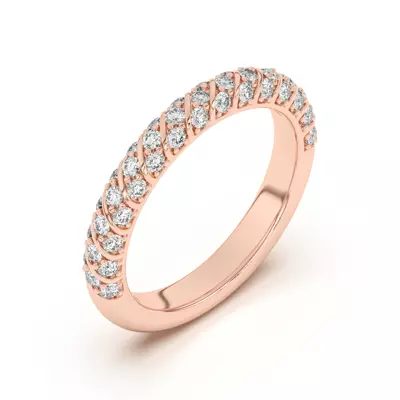 Madeline Pavé Trio Striped Band