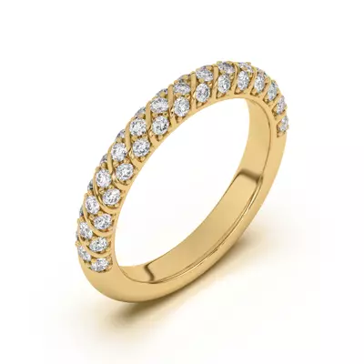 Madeline Pavé Trio Striped Band