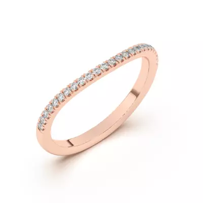 Liana Curve Pavé Band