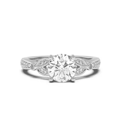 Fernanda Leaf Engagement Ring