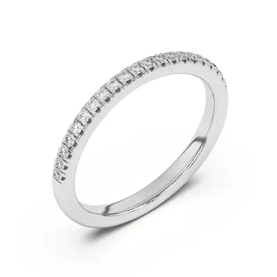 Nalani Curved Pavé Band
