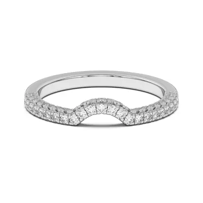 Nelly Curved Pavé Band