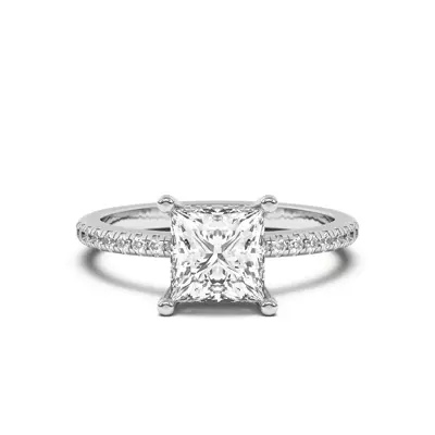 Setting Marie Classic Hidden Halo Pavé