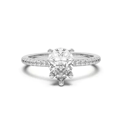 Setting Marie Classic Hidden Halo Pavé