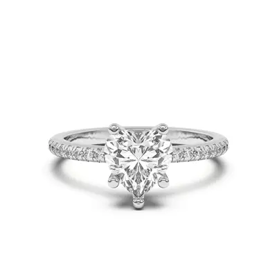 Setting Marie Classic Hidden Halo Pavé