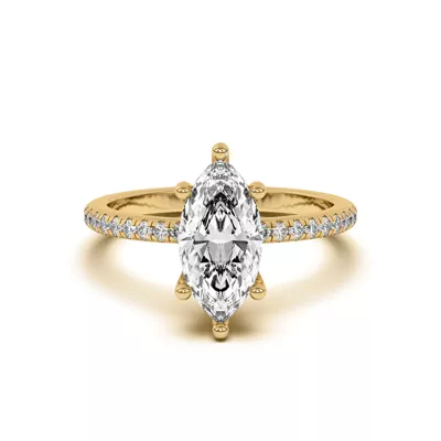 Setting Marie Classic Hidden Halo Pavé