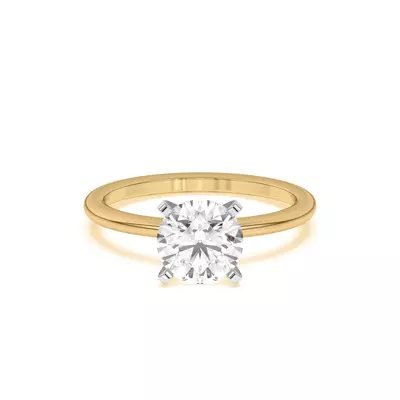 Ally Classic Two-Tone Engagement Ring (1.4mm)