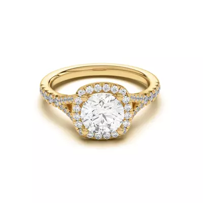 Sue Timeless Halo Engagement Ring