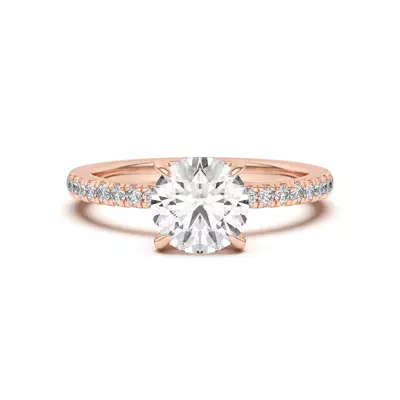 Diane Pavé Hidden Halo Engagement Ring